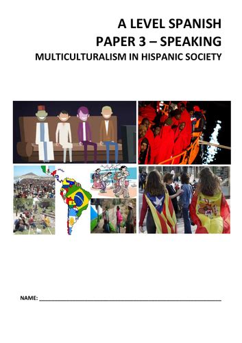 New Spanish A Level Paper 3 Theme 3 Multiculturalism In The Hispanic