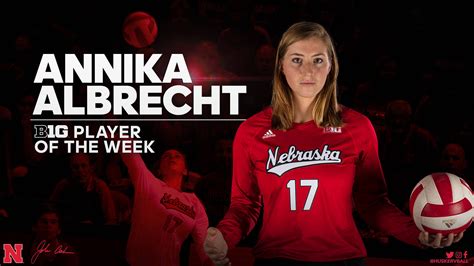 Annika Albrecht Volleyball 2017 University Of Nebraska Official