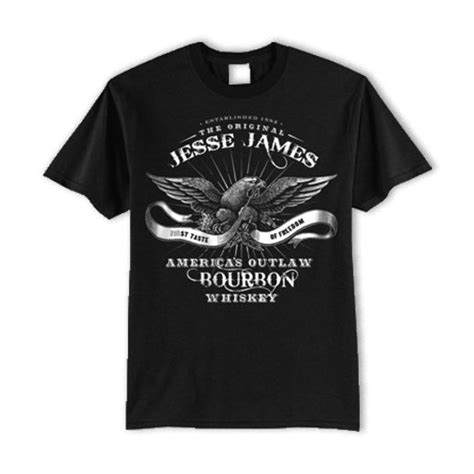 Jesse James Americas Outlaw Bourbon Mens T Shirt Mighty Loudjackyl