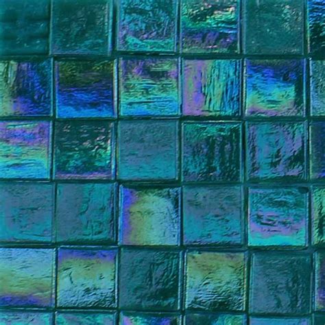 Teal Bg60fx Iridescent Glass Mosaic Tile Mosaic Art Supply