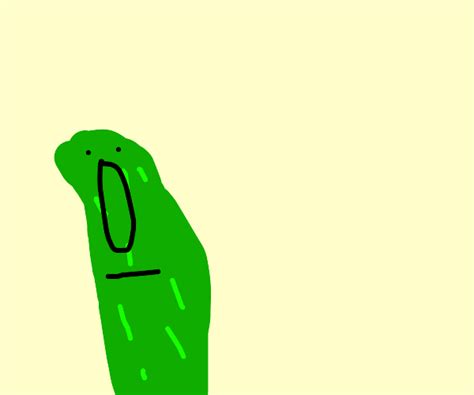Squidward In A Pickle Costume Drawception