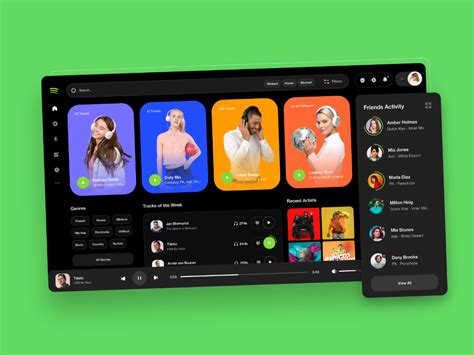 Spotify Redesign in 2021 Web design, Spotify app, Friend