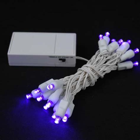 Great savings & free delivery / collection on many items. 20 LED Battery Operated Christmas Lights Purple on White ...