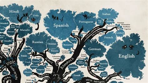The Tree Of Languages Illustrated In One Gorgeous Infographic