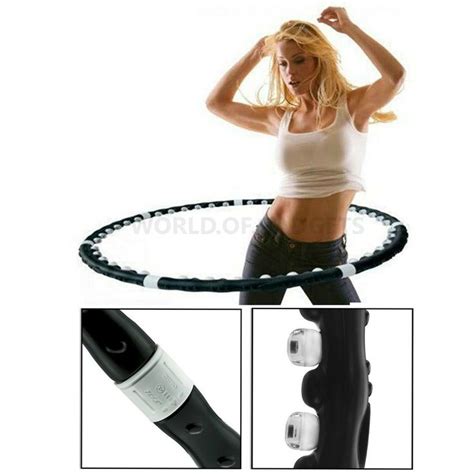 Hula Hoop Professional Weighted Magnetic Fitness Exercise Massager
