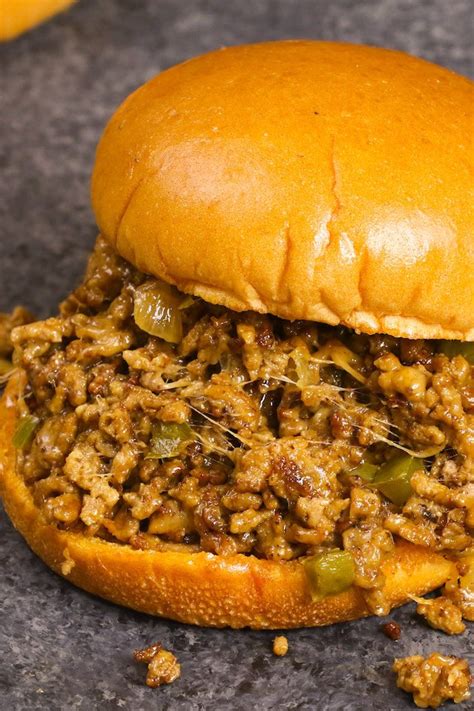 These philly cheese steak sloppy joes make a great dinner for any night of the week. Best Philly Cheese Steak Sloppy Joes (with Video) - TipBuzz