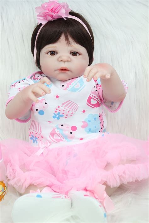 Buy 55cm Full Silicone Body Reborn Baby Doll Toy