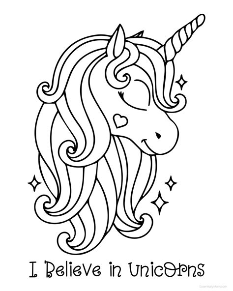 Unicorn Coloring Pages To Download And Print For Free Free Printable