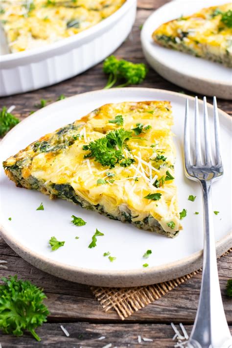 Easy Crustless Spinach Quiche With Artichoke Evolving Table