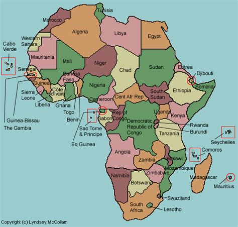 Names Of All The African Countries Image Results Geography