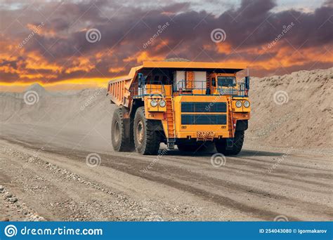 Large Quarry Dump Truck Stock Photo Image Of Soil Belaz 254043080