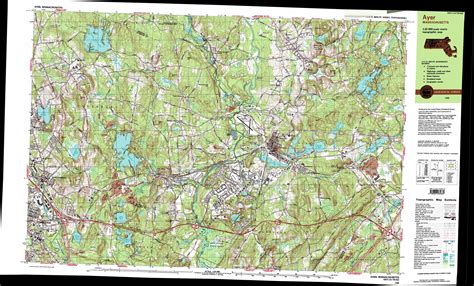 Ayer Topographic Map 125000 Scale Massachusetts