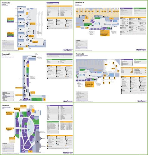 Heathrow Airport Map Terminal 3 Map Of Campus