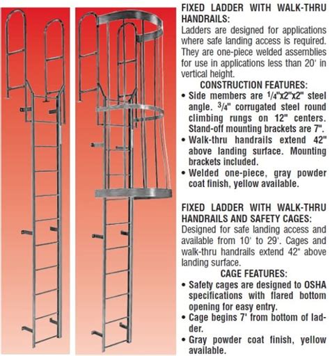 Fixed Roof Ladders Us Industrial Supply Inc