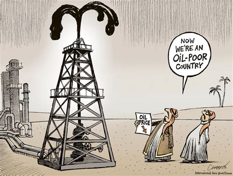 Oil Price Plunge Globecartoon Political Cartoons Patrick Chappatte