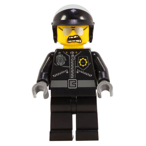 Lego Set Fig 001428 Bad Cop Good Cop With Wide Angry Mouth 2015