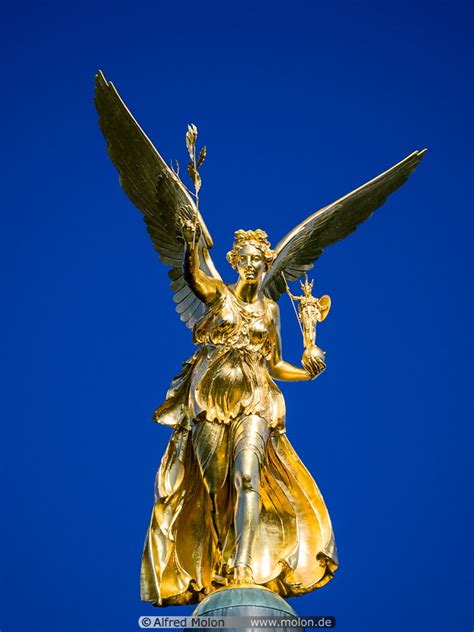 Photo Of Angel Of Peace Statue Maximiliananlage Munich Germany