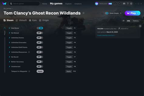 Tom Clancys Ghost Recon Wildlands Cheats And Trainer For Steam