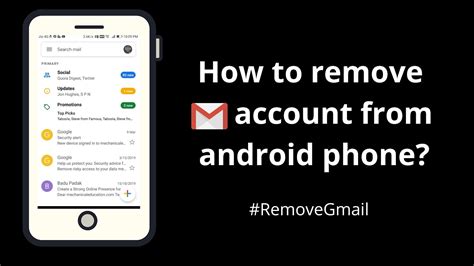 How To Remove Gmail Account From An Android Phone Youtube