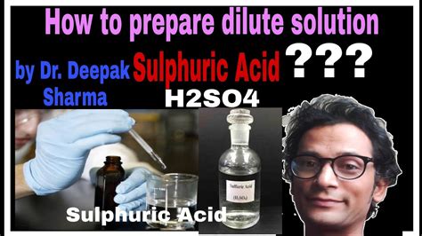 How To Prepare Dilute Solution Of Sulphuric Acid H2so4 In Laboratory