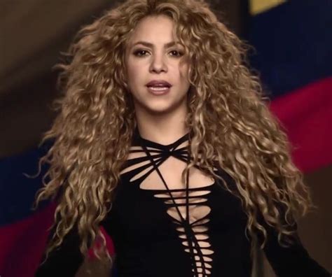Shakira Famous Celebrities Celebrities Female Curled Hairstyles