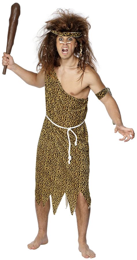 Caveman Tarzan Mens Cave Man Fancy Dress Adult Stag Party Costume