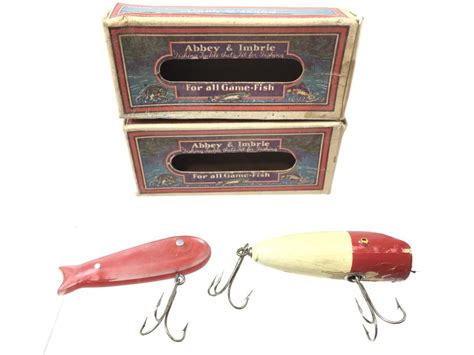 Lot 2 Vintage Abbey And Imbrie Fishing Lures