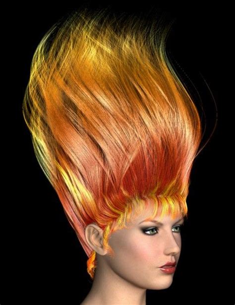 Fire And Ice Fire Hair Flame Hair High Fashion Hair