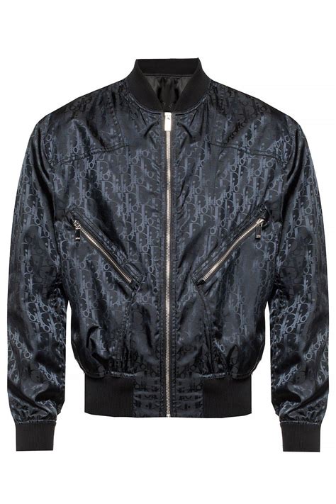 Dior Branded Bomber Jacket In Black For Men Lyst