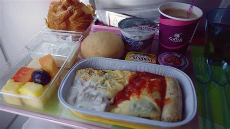 Economy Class In Flight Meal Qatar Airways Breakfast Sel Flickr
