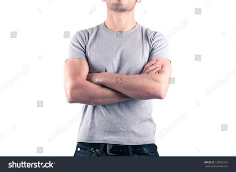 Strong Guy Tshirt Arms Crossed Images Stock Photos Vectors Shutterstock