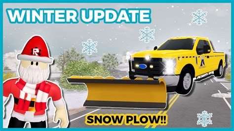 Erlc Winter Update Snow Plow And Snowball Fights Lighting Updates Too Roblox Roleplay Youtube