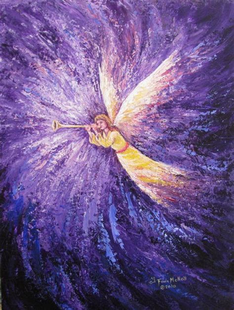 Fawns Paintings Heavenly Horizons Palette Knife Angel