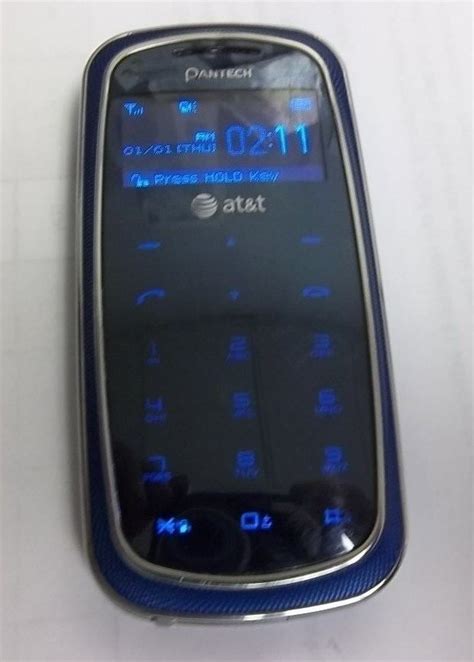 Pantech Impact P7000 For Atandt Blue Cellular Phone Pantech Flip Flip