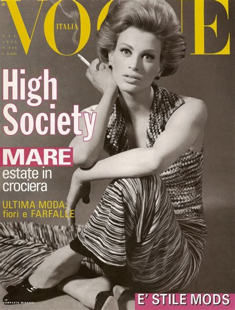 Kristen Mcmenamy By Steven Meisel Vogue Italia June 1995 Vogue Magazine