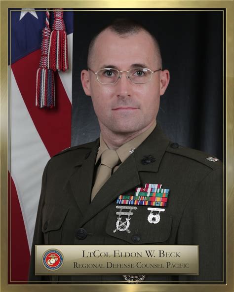 Lieutenant Colonel Eldon W Beck Marine Corps Defense Services
