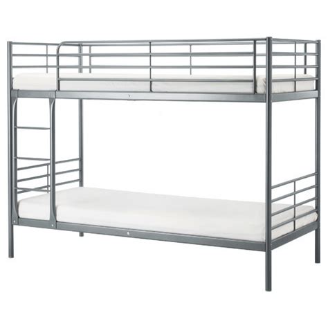 Metal Double Stainless Steel Bunk Bed Without Storage Suitable For