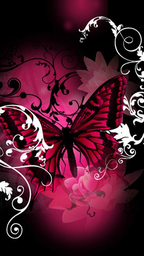 Pink Butterfly Android Wallpaper 2021 Android Wallpapers