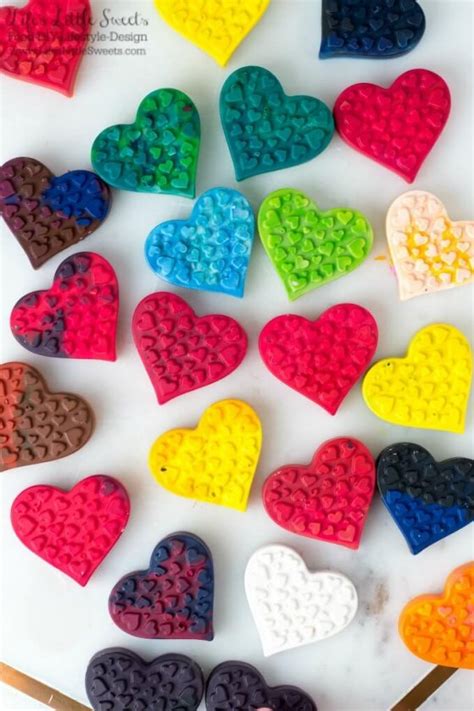Diy Heart Shaped Crayons Silicone Baking Mold Broken Crayons Kids
