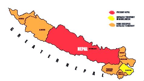 Map Of Greater Nepal R Mapporn