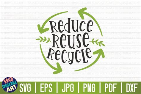 Reduce Reuse Recycle Svg Earth Day Svg