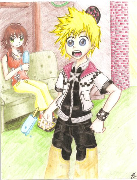 Roxas And Olette By Kyotoxo1 On Deviantart