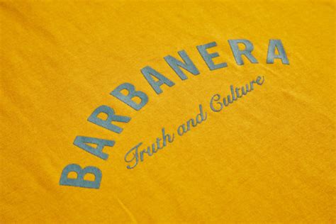 Truth And Culture Yellow Cotton T Shirt Barbanera