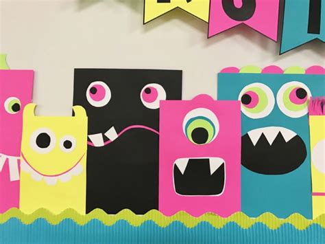 Monsterously Fun Bulletin Board Differentiated Kindergarten