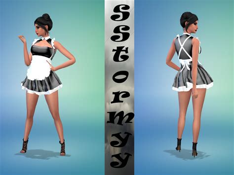 The Sims Resource Maid Uniform V1