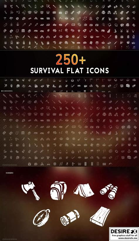 Desire Fx 3d Models Survival Flat Icons