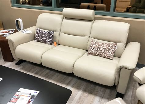 Time to take advantage of this chairitable event. Stressless Panorama Sofa in Cori Fog Leather