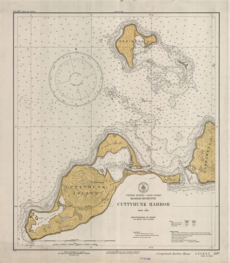 Cuttyhunk Map 1934 Hullspeed Designs