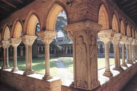 Find the perfect saint pierre de moissac stock photo. Cloister of the abbey church St Pierre de Moissac - France | Cloister, Romanesque, Medieval gothic