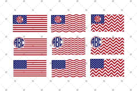 American Flag Files By Svg Cut Studio Thehungryjpeg